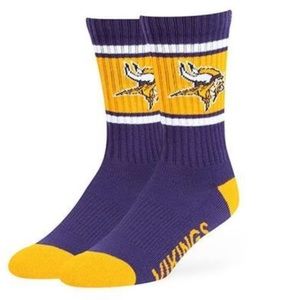 Minnesota Vikings 47 brand socks Nwt